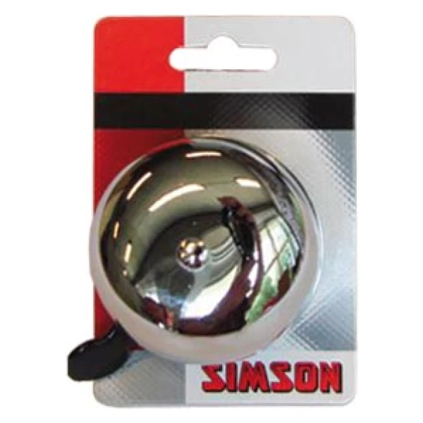 Simson bel ding dong medium chroom Zilver