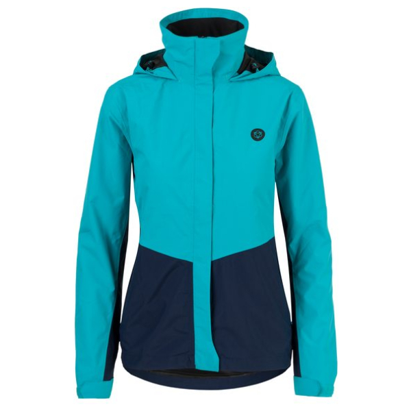 Agu dames regenjas section mint/navy Blauw
