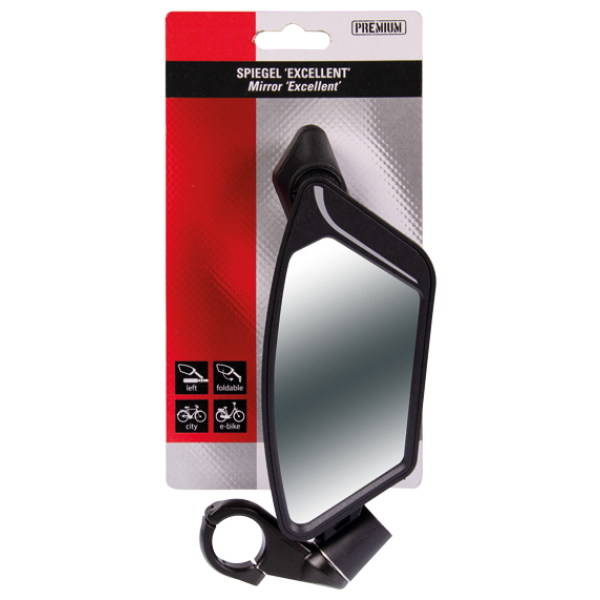 Simson spiegel excellent inclusief stuurklem Zwart - Afbeelding 2