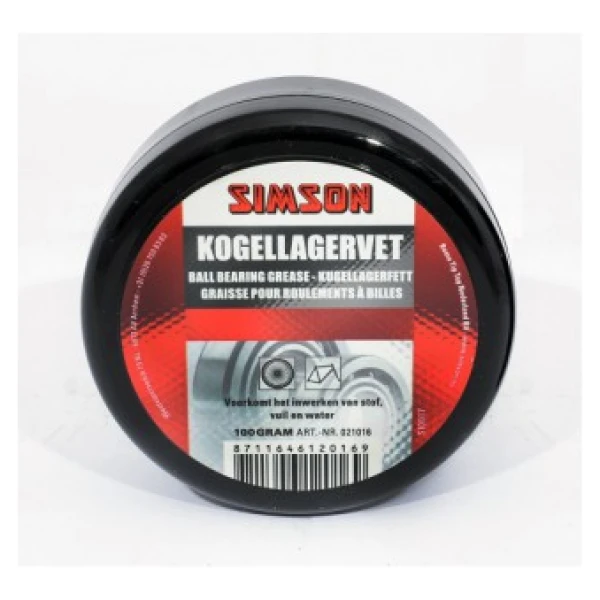 Simson kogellagervet 100gr Zwart