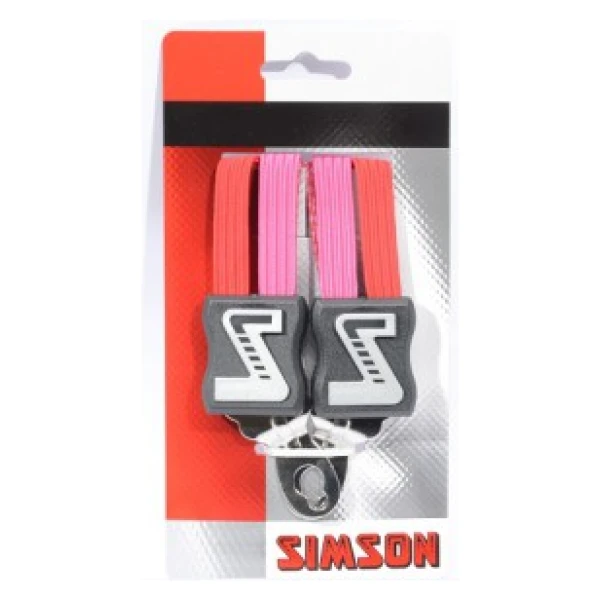 Simson binder kort/rood Roze