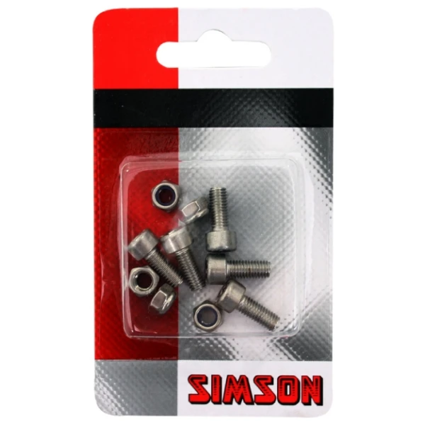Simson bout + rvs borgmoer inbus Zilver - Afbeelding 2