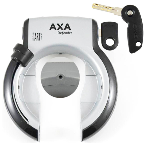 Axa ringslot defender rl spatbord/zwart met Grijs - Afbeelding 2