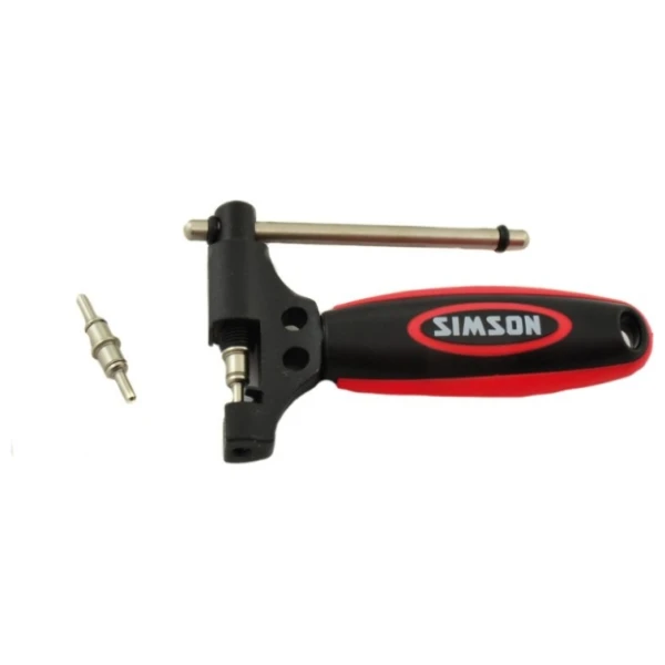 Simson kettingpons de luxe universteel Rood