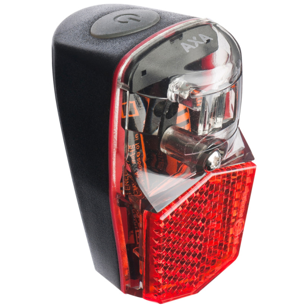 Axa led lamp achterlicht batterij run compact spat Rood