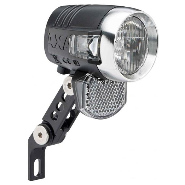 Axa led lamp voorlicht blueline 50-t auto naafdyna Zwart
