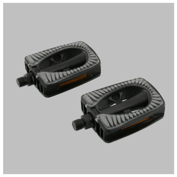 Simson pedaalset metropool comfort reflectoren (2) Zwart