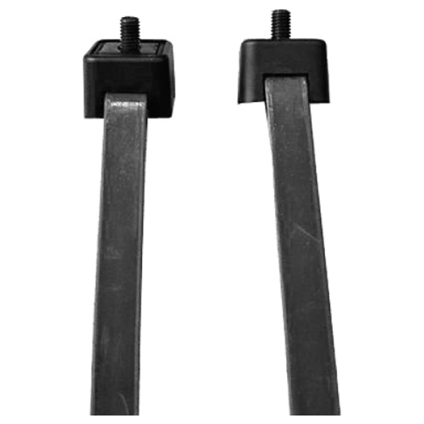 Abus bevestigingset ringslot universeel Zwart