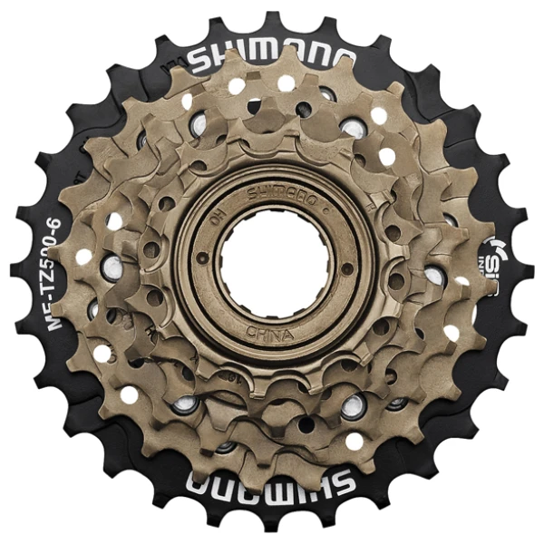 Shimano freewheel 14-28t 6 speed Zilver/Zwart