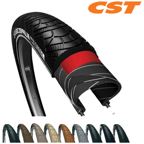 Cst Bub 28x1.75 refl zeppelin Zwart