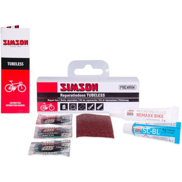 Simson reparatiedoos tubeless Wit