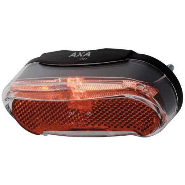 Axa led lamp achterlicht riff on/off batterij 50-8 Zwart