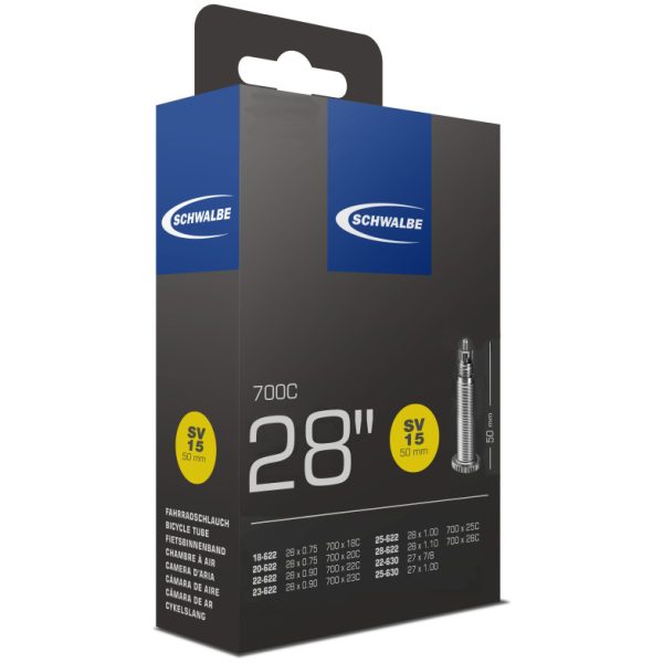 Schwalbe Bib 27/28x3/4-1.10 frans 50mm 18/28-622/6 Zwart