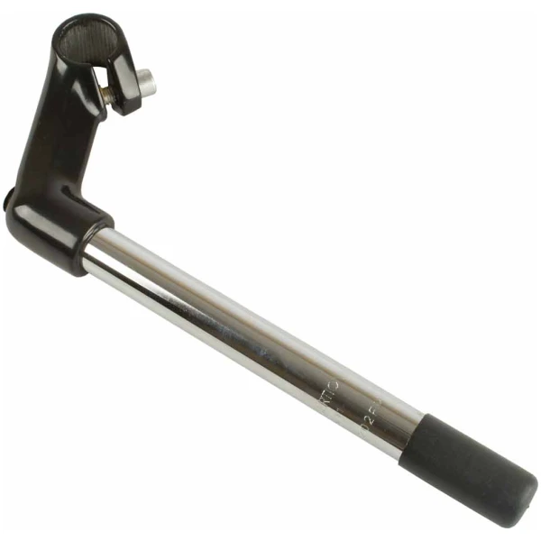 Ergotec Stuurpen ø25,4x80 alu zwart pen ø21,1x230 Zwart/Zilver
