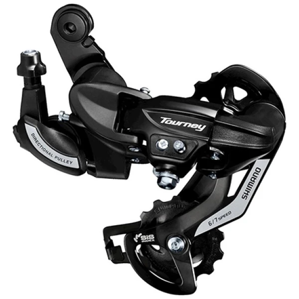 Shimano DERAILLEUR A SH TOURNEY TY500 6/7V ZW Zwart