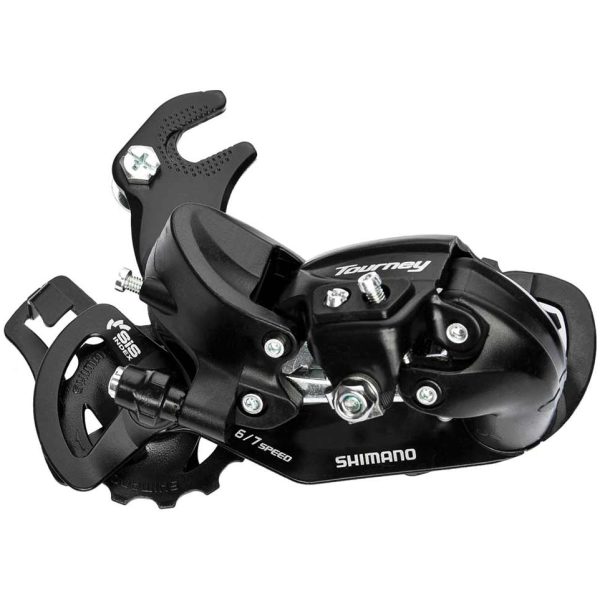 Shimano DERAILLEUR A SH TOURNEY TY300 6/7V M/HAAK ZW Zwart