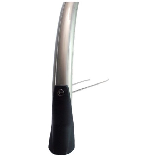 Eurofender spatbord achter snello 28" 46mm smoke Zwart
