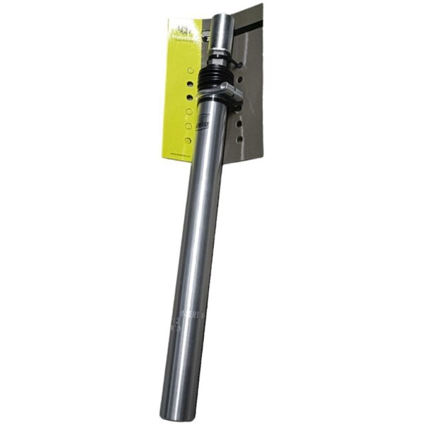 Hulzebos Post moderne zadelpen 27,2x350 verend laag kaars Zilver