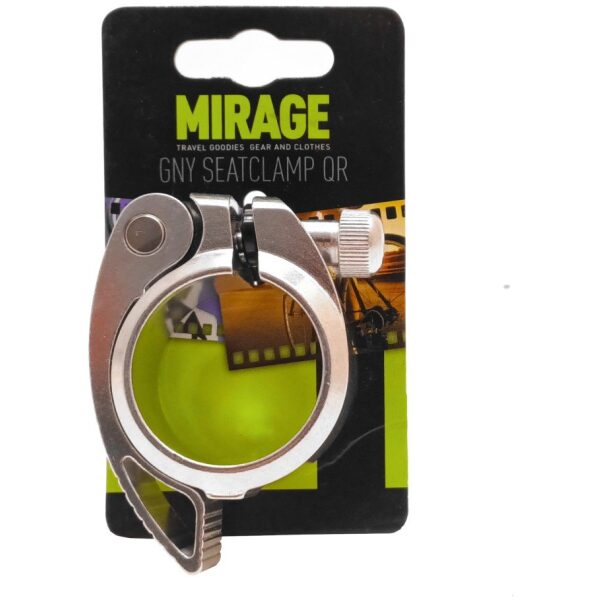 Mirage zadelpenklem m/snelsp 38.5mm zilv Zilver