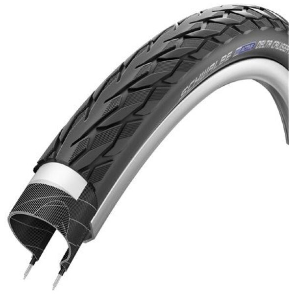 Schwalbe BUB 28X11/2 SC R DELTA CRUISER PLUS GPG ZW Zwart - Afbeelding 3